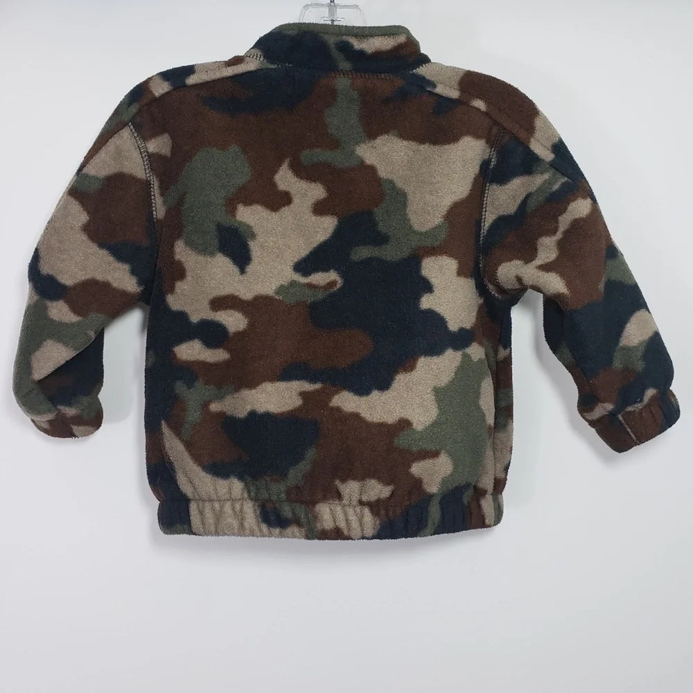 Athletic Works Camo Full‎ Zip Fleece Jacket, 24 mos